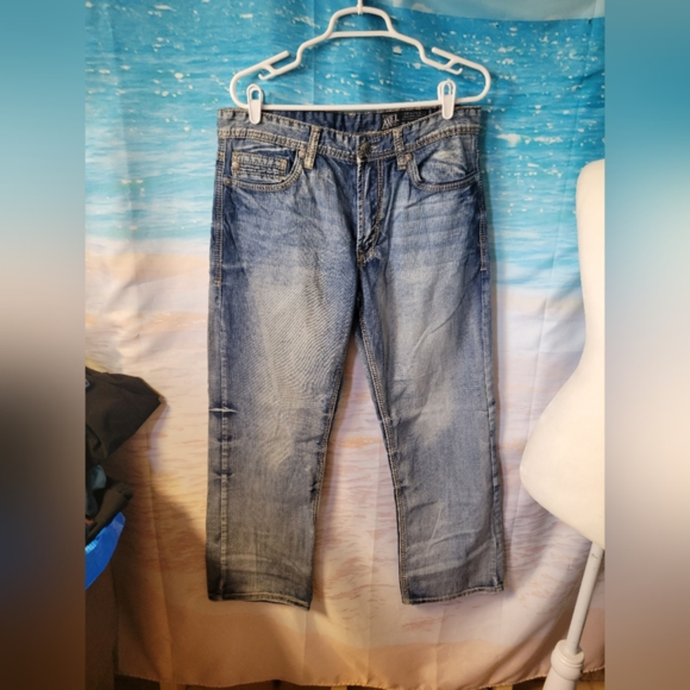 Axel Treadwell‎ Relaxed Fit Straight Leg Jeans Size 34x30